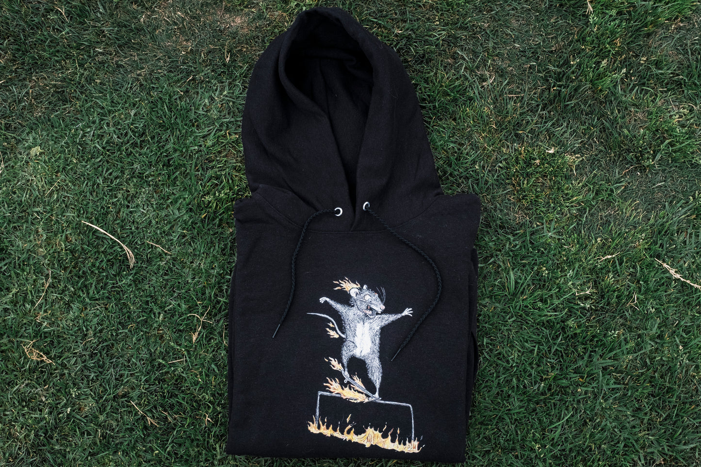 Flaming Rat Hoodie