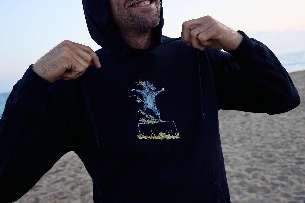 Flaming Rat Hoodie