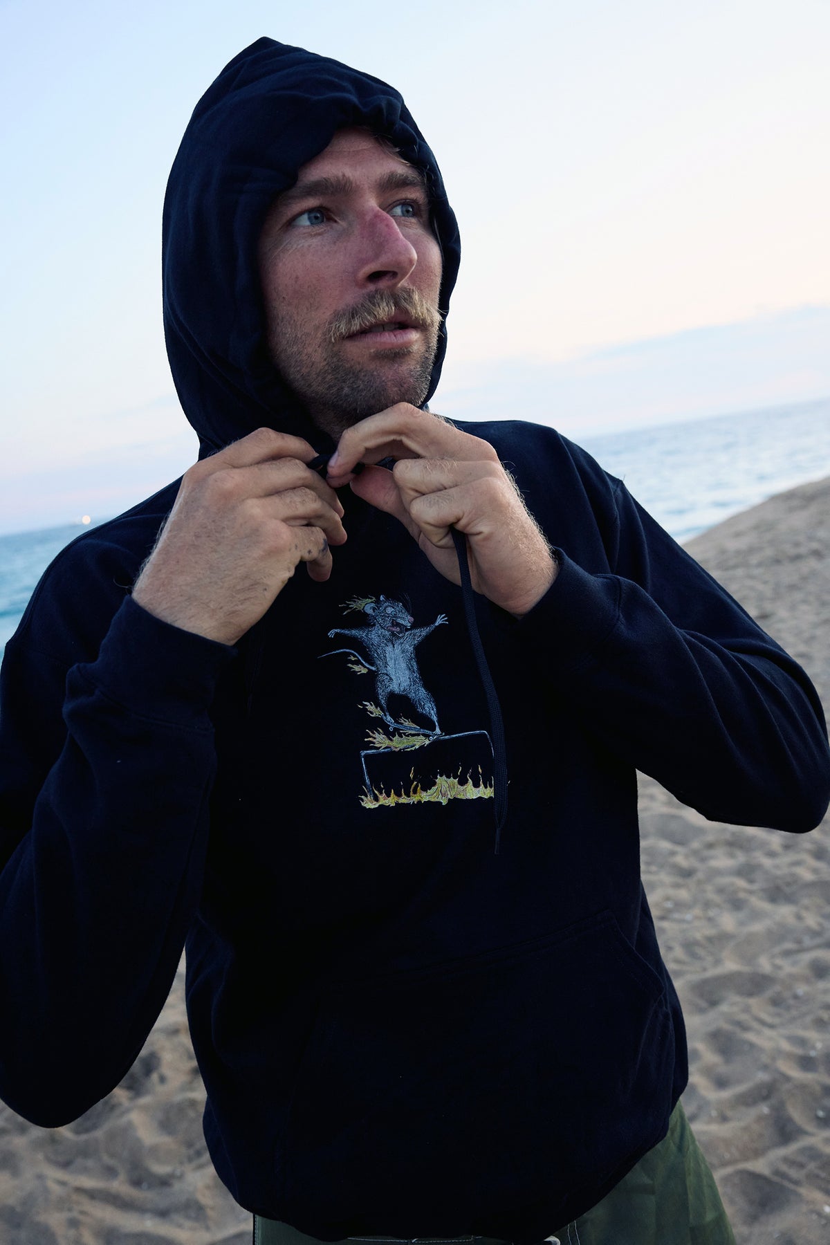 Flaming Rat Hoodie