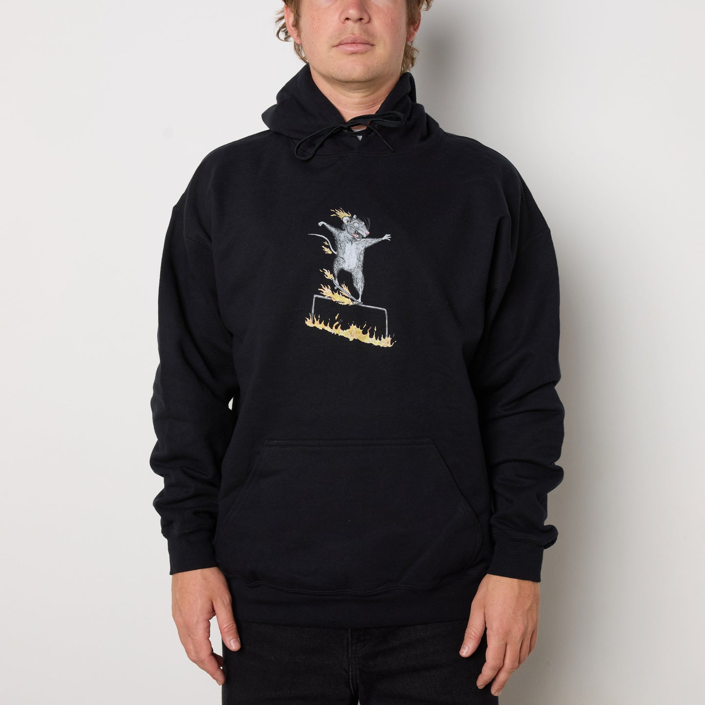 Flaming Rat Hoodie
